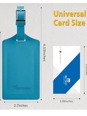 Luggage Tag with Adjustable Strap